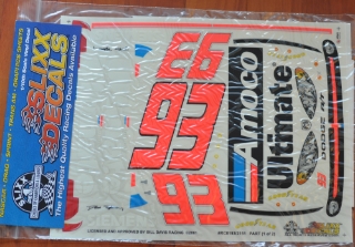 Picture of Slixx Decals Part-RC0193/2151 2001 #93 Dave Blaney (Amoco) 1/10th