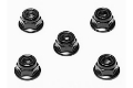 Picture of Tamiya 4mm Anodized Alu. Flange Lock Nut (BLK) 53162