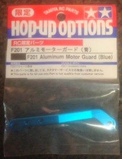 Picture of Tamiya F201 Aluminum Motor Guard (Blue) 53524