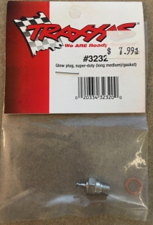 Picture of Traxxas 3232 Glow plug super-duty (long medium)/gasket)