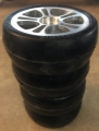 Picture of Pro Line Racing Low Profile Sedan Slick Soft Tire 1.9x1.05 with Inserts Vintage Rc 1089S3 on Aluminum 5 Spoke Wheels